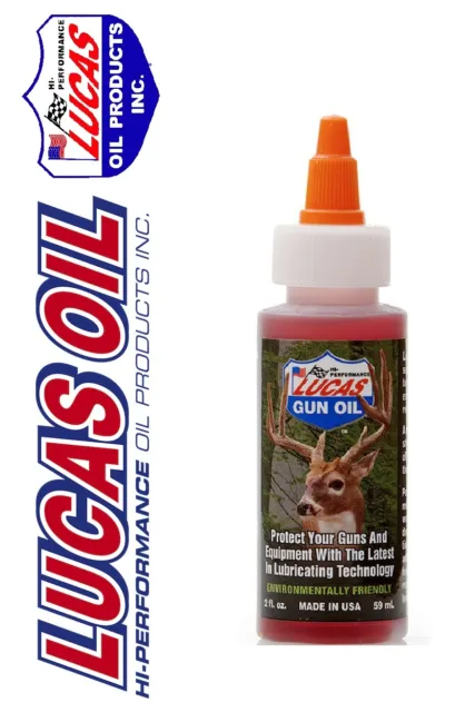 Lucas Gun Oil Lubricant for Air Rifle Pistols Shotgun Air Soft Assembly 59ml