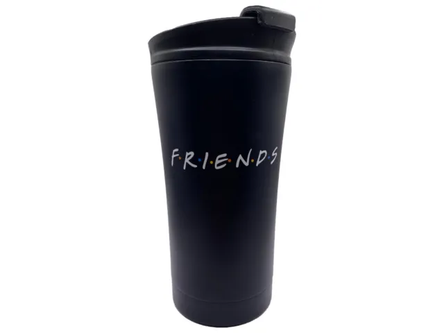 EXCLUSIVE Friends Stainless Steel Travel Mug Coffee Tea Cup TV Show 15 OZ Black
