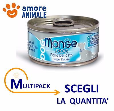 MULTIPACK Monge Dog Natural Pollo Delicato 95 gr  Cibo umido per cane cani