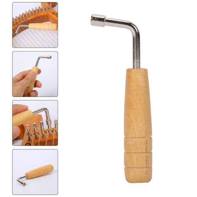 Llave hexagonal interior de metal afinador para arpa lira medidor