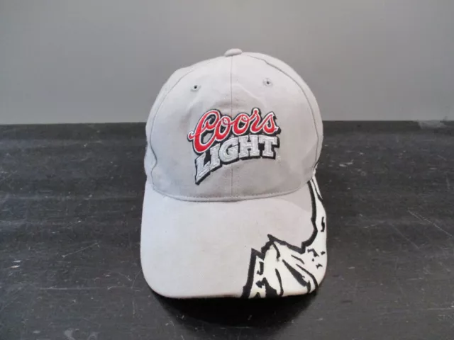 Nascar Hat Cap Strap Back Gray Red Coors Light Racing Sterling Martin Mens 90s