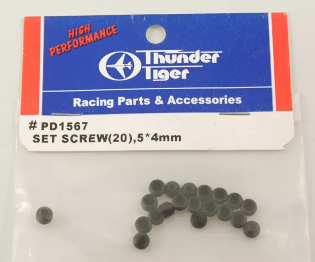 Thunder Tiger PD1567 Grains 5x4mm (20) Set Screw Modélisme