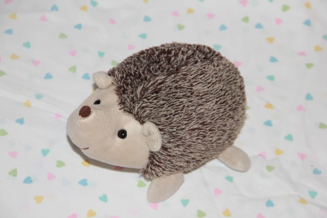 DOUDOU PELUCHE RODADOU HERISSON  21 cm MARRON BEIGE yeux durs
