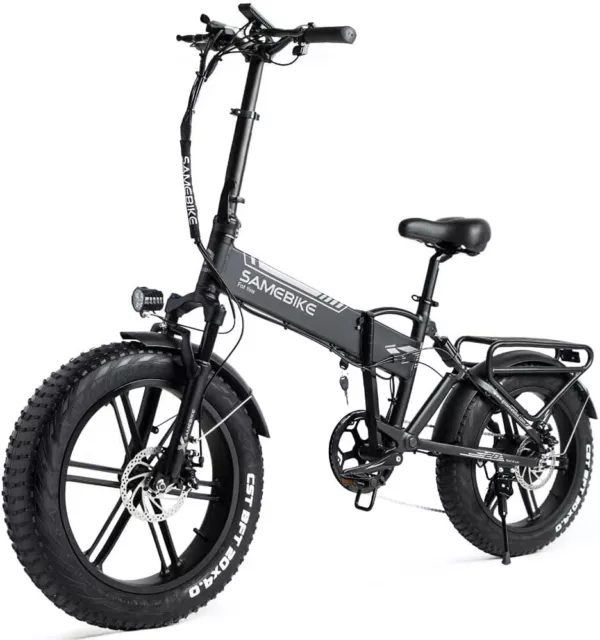 Samebike XWXL09 48V 750W 10.4 AH pieghevole bici elettrica NERO/GRIGIO