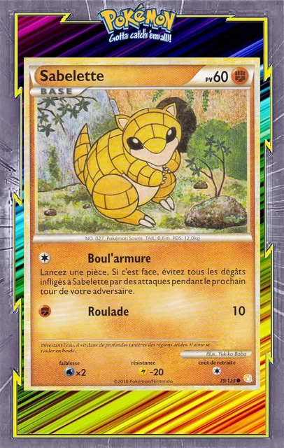 Sabelette - HS:HeartGold SoulSilver - 79/123 - Carte Pokemon Française