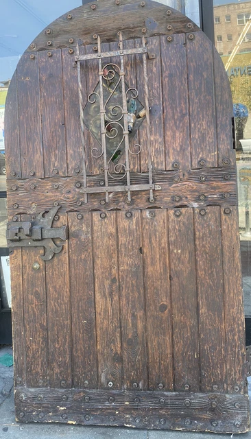Gothic Castle Door Spanish Revival 87x47 Rustic Hardware 2