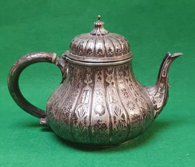 Vintage Barker Bros Silver Plate Decorated EPNS Tea Pot A/F #374