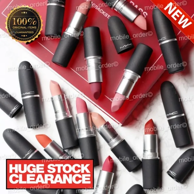 New MAC Matte Lipsticks Retail Boxed Full Size Lipstick Various Shades Available