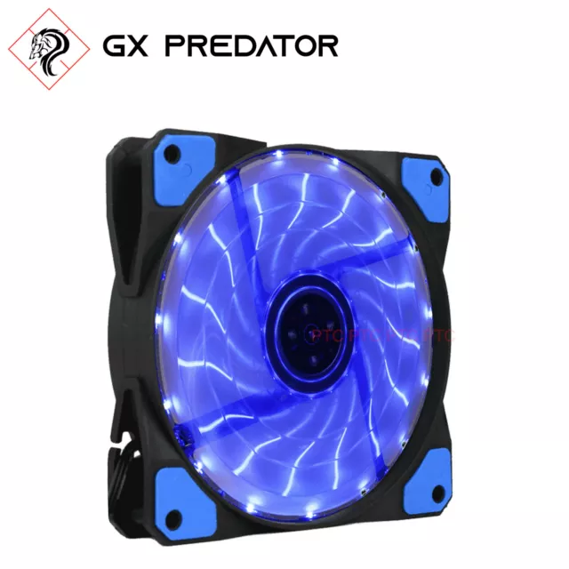 Sale! 120mm LED Fan Silent Computer PC Case Heatsink CPU Cooling 12V 3-Pin Blue