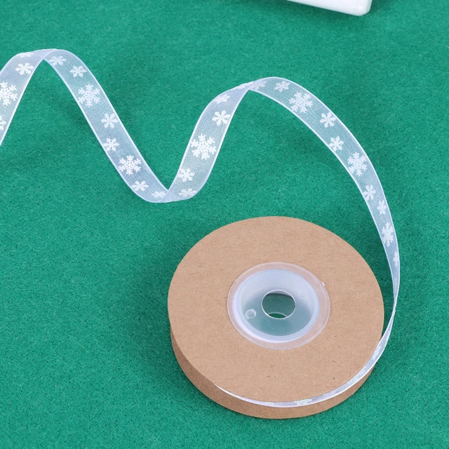 2x Satin Band Weihnachten Baum Bögen Geschenk Verpackung Band Ripsband 3