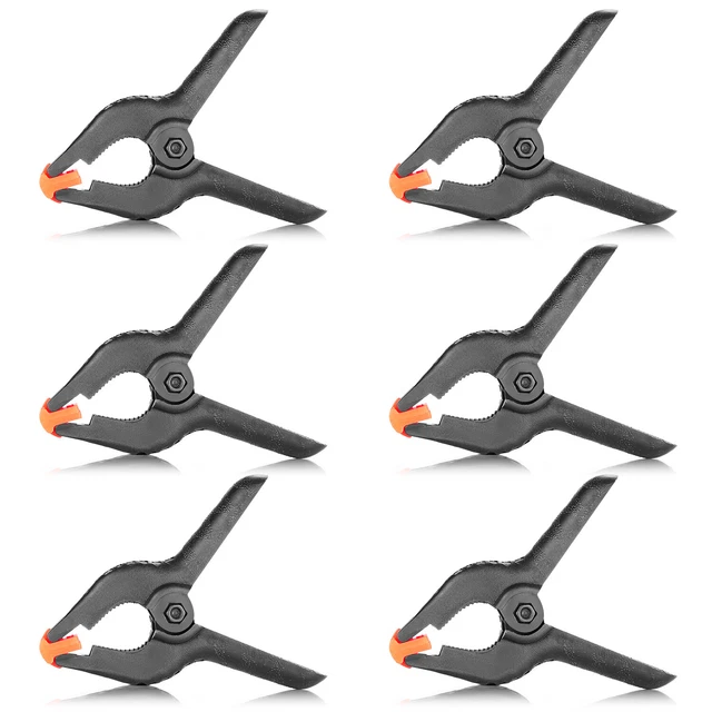 Neewer 6-Pack Heavy Duty Muslin Spring Clamps Clips for Studio Photo Backdrops