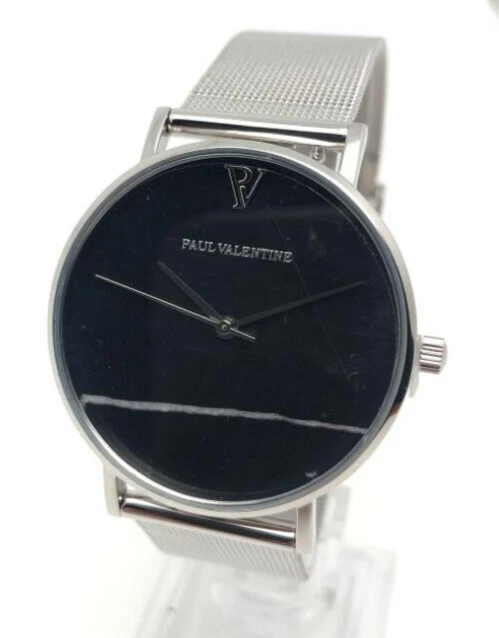 PAUL VALENTINE OROLOGIO da Polso Donna PV36921 Argento-Nero Inox