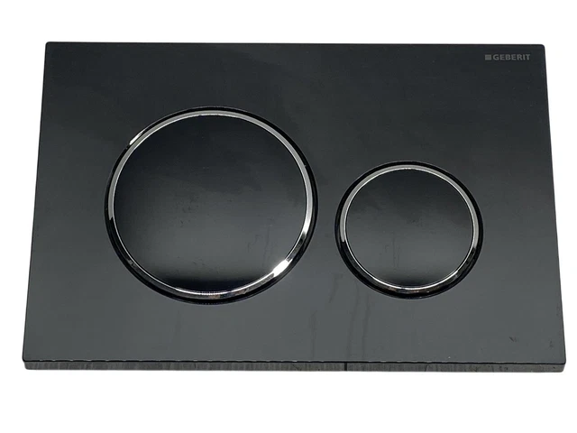 Plaque Geberit Sigma10 RouNero / Chromé Brillant