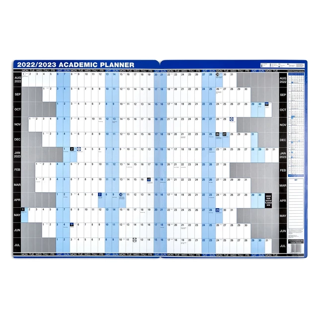 A1 ACADEMIC Wall Planner 20232024 Mounted MidYear Calendar