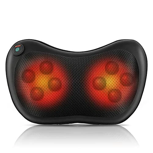 Coussin de massage,TOYUTPU Shiatsu pour cou épaule dos Masseur de dos électrique