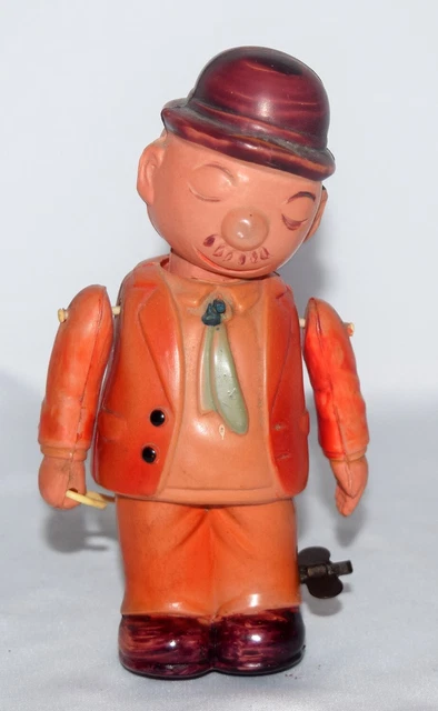 Scarce Occupied Japan Small Wimpy Celluloid Windup - Worldwide Shipping Scarce Occupied Japan Small Wimpy Celluloid Windup - Worldwide Shipping