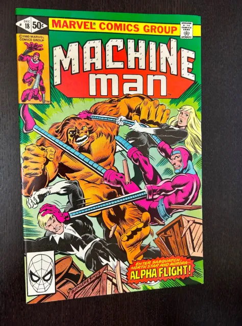 MACHINE MAN #18 (Marvel Comics 1980) -- Bronze Age X-Men -- VF