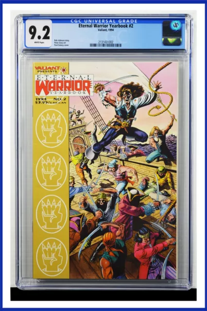 Eternal Warrior Yearbook #2 CGC Graded 9.2 Valiant 1994 White Pages Comic Book