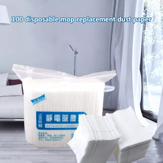 Disposable Electrostatic Dust Removal Mop Paper Double-sided Use Cleaning Cloth