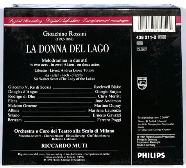 EBOND Rossini Riccardo Muti La Donna Del Lago Philips Classics CD CD120404 2