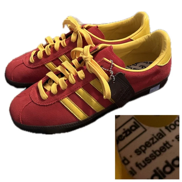 RARE NWT ADIDAS Spiritus Spezial Shoes Suede Red Yellow Mens US 8 160.65 PicClick