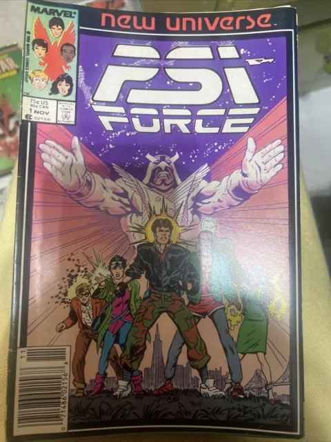 PSI-Force #1 1986 Marvel Comics Comic Book, Great Condition