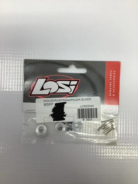 Team Losi 3549 Rear Axle Spacer Pins Slider 1/10 Sprint Car Box40