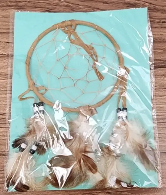 NIP / SEALED DREAMCATCHER Web Feathers Beads Lakota Sioux St. Joseph Catholic