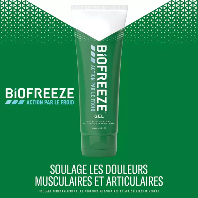 Biofreeze - Lot De 1 Tube Gel 118Ml & De 1 Spray 118Ml Action Par Le Froid - Sou 3