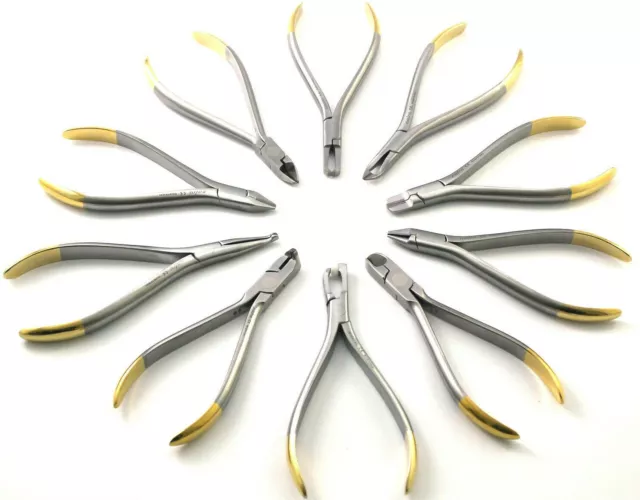 Dentalzange Orthodontik Pinces TC Porte-Aiguille Ligaturen Câble Dentiste