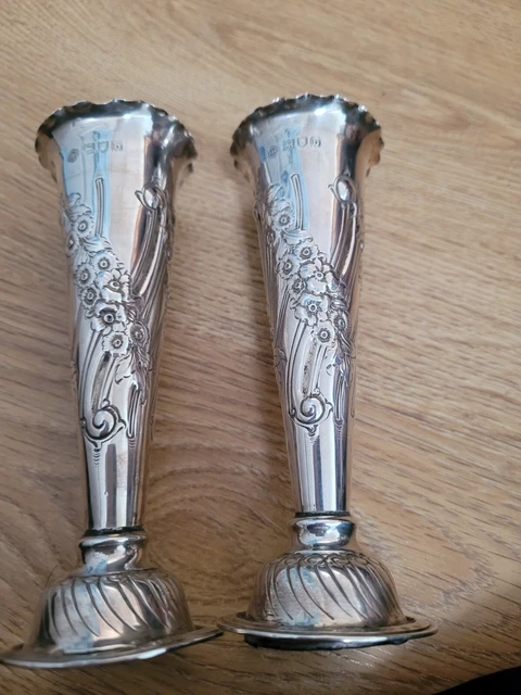 Mini vasi argento massiccio 1900