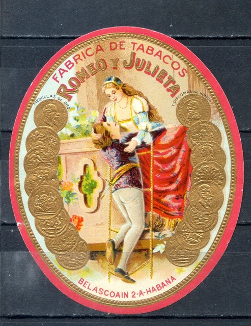 OLD CIGAR LABEL, Papeleta, "Romeo Y Julieta" EUR 18,00 - PicClick FR