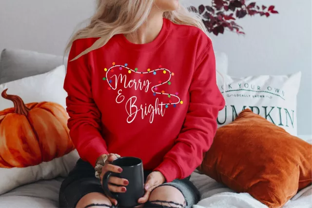 MERRY CHRISTMAS santa Custom Christmas Unisex Gift, Merry Bright (SWT)