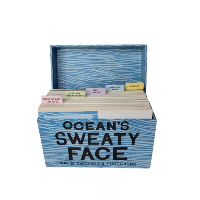 McSweeney’s Greetings From The Ocean’s Sweaty Face Postcards 97 pcs Boxed