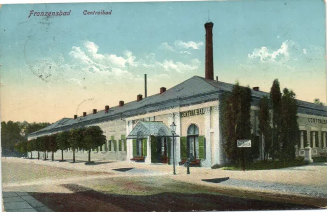 PC CPA CZECHIA, FRANZENSBAD, CENTRALBAD, Vintage Postcard (b27438)
