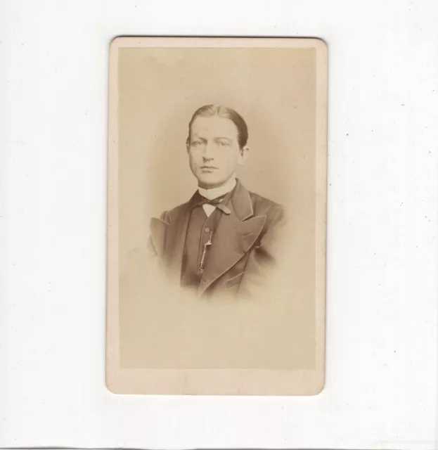 Friedrich Wilhelm Maas CDV Foto Herrenportrait - Frankfurt Main um 1870
