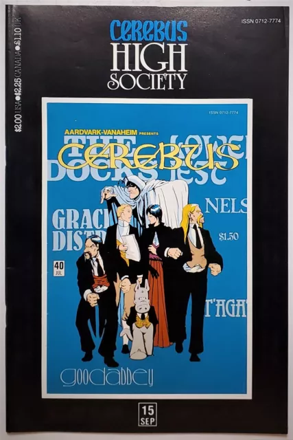 Cerebus High Society #15 (Sept 1990, Aardvark-Vanaheim) FN/VF
