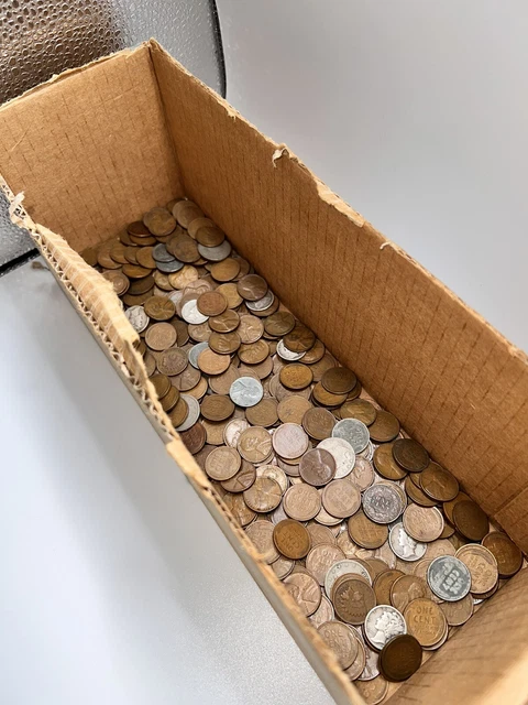 Box Old Wheat Pennies (500) Wothers Old Estate Lot #10 Nice Old Coins!!! Jacks