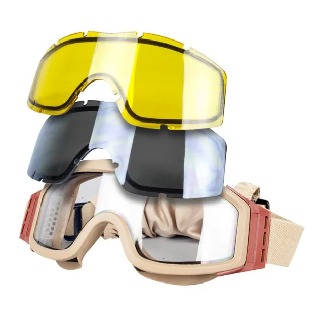 New Valken V-Tac Tango Airsoft Air Soft Thermal Protective Goggles - Desert Tan