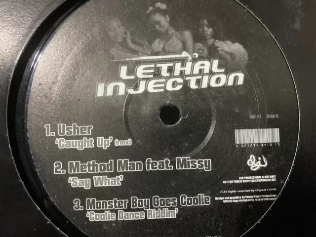 Various Artists - Lethal Injection (6-Tracks) Rare UK 12" Promo Vinyl R&B