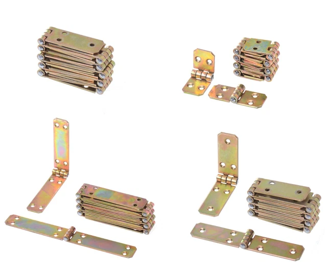 Set 10 Pièces Kistenband 20mm Charnières de Boîte Bande Table Charnière Roulés