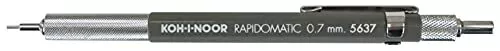 Koh-I-Noor Rapidomatic Mechanical Pencil.7mm lead, Gray, 1 Each (5637)