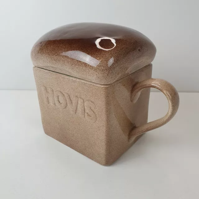 Vintage Hovis Bread Loaf Tea Pot Carlton Ware Brown Retro Promo Merch Kitsch 3