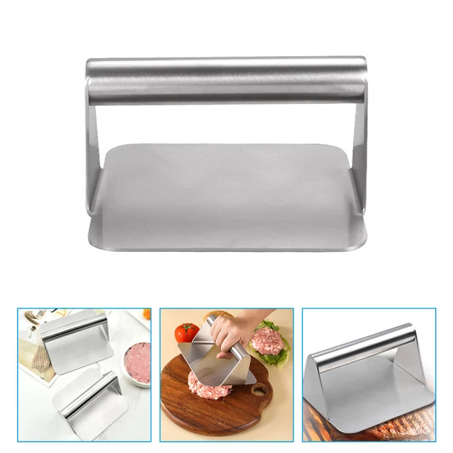 STAINLESS STEEL MEAT Press Manual Burger Professional Griddle