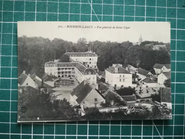 365 CPA circa 1940 - Bourbon Lancy - vue générale de saint léger