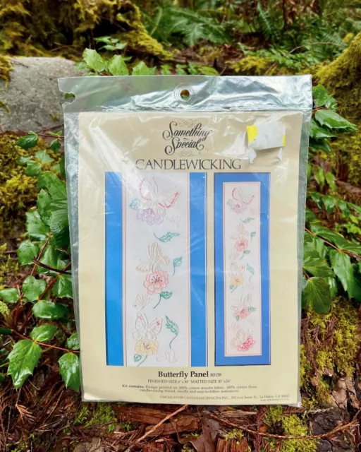 1983 Something Special Butterfly Candlewick Embroidery Kit *New*