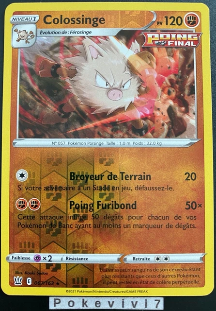 Pokemon Card COLOSSINGE 067/163 Rare REVERSE Sword & Shield 5 EB05 EN NEW