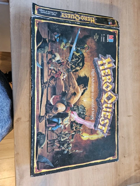 Hero Quest 1989 Jeu de société incomplet pour pièces ou à