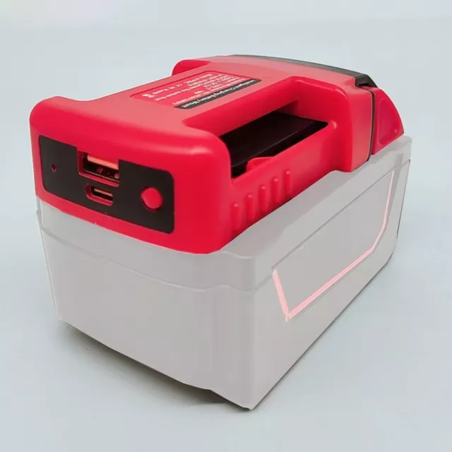 Akkuladegerät Adapter mit TypeC Schnittstelle für Milwaukee 18V LiIon Batterien