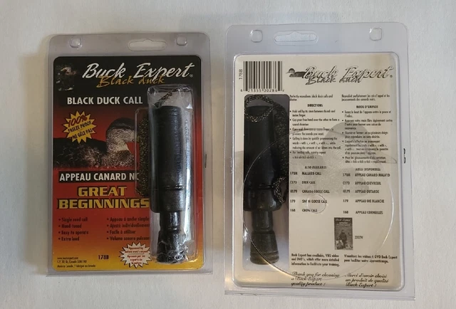 Buck Expert Black Duck Call-100% Freeze Proof,Single Reed,Hand-Tuned, Extra Loud